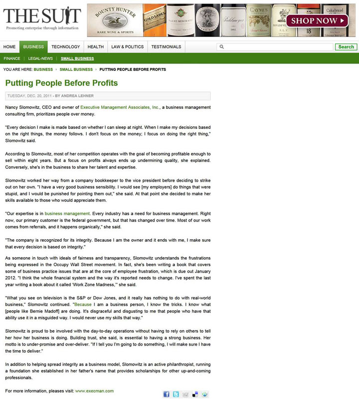 The Suit News Article